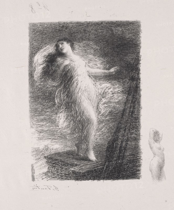 La jeune Tarentine. Henri Fantin-Latour (French, 1836-1904). Lithograph