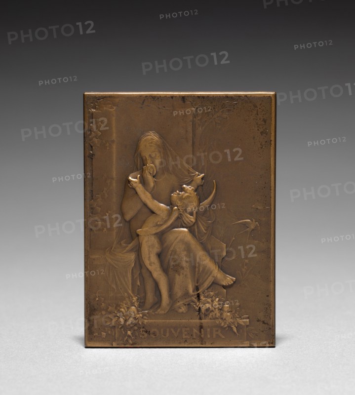 Medallion (obverse). Jules Dupré (French, 1811-1889). Bronze; overall: 6.4 x 4.8 cm (2 1/2 x 1 7/8 in.).