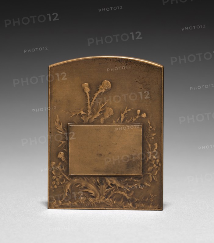 Medallion (reverse). Marie Alexandre Lucien Coudray (French, 1864-1932). Bronze; overall: 6.7 x 5.1 cm (2 5/8 x 2 in.).