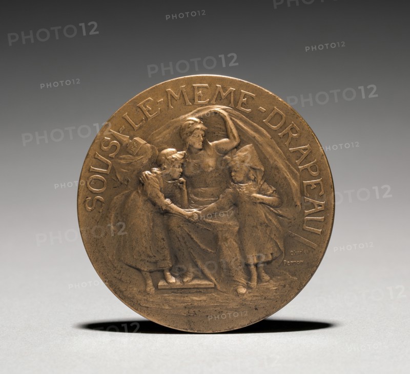 Medallion (obverse). Charles-Theodore Perron (French, 1862-1934). Bronze; diameter: 6.7 cm (2 5/8 in.).