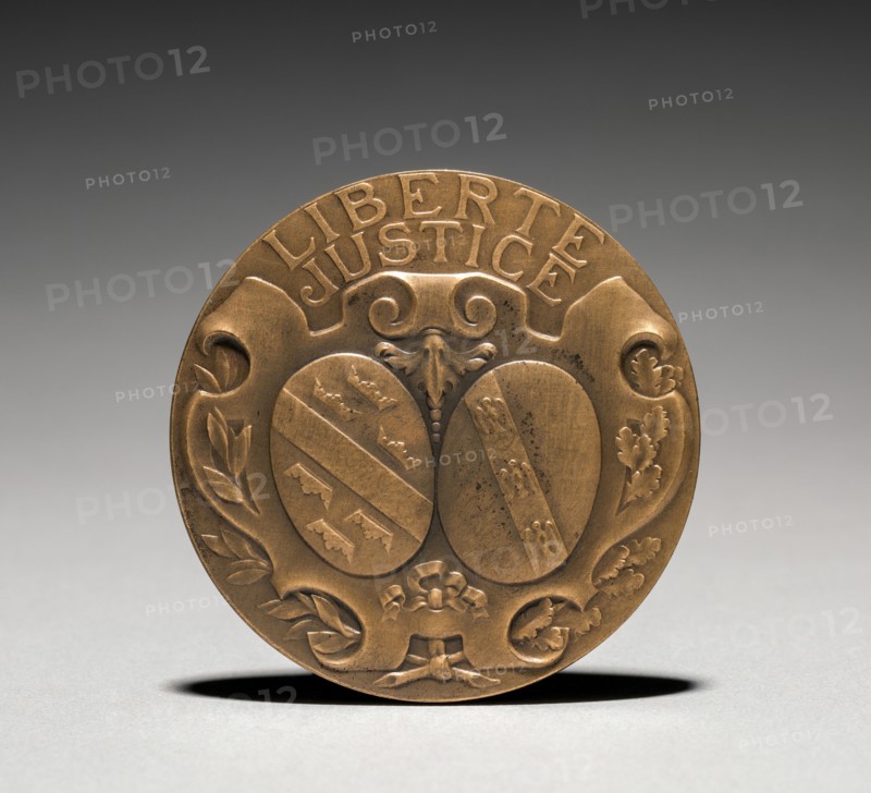 Medallion (reverse). Charles-Theodore Perron (French, 1862-1934). Bronze; diameter: 6.7 cm (2 5/8 in.).