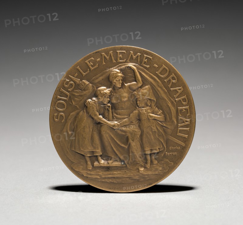 Medallion (obverse). Charles-Theodore Perron (French, 1862-1934). Bronze; diameter: 6.7 cm (2 5/8 in.).
