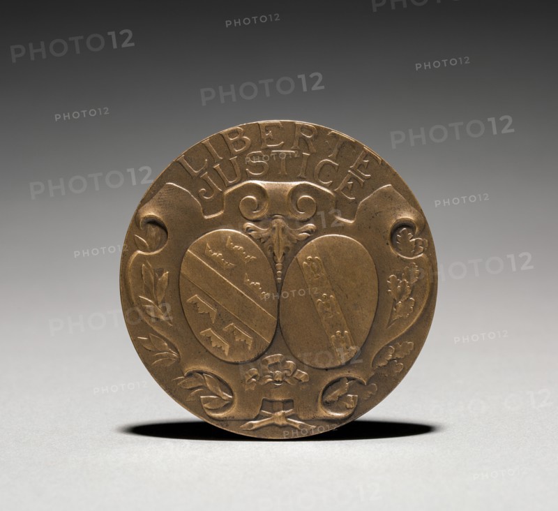 Medallion (reverse). Charles-Theodore Perron (French, 1862-1934). Bronze; diameter: 6.7 cm (2 5/8 in.).