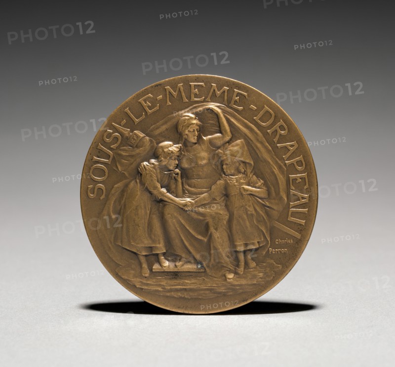 Medallion. Charles-Theodore Perron (French, 1862-1934). Bronze; diameter: 6.7 cm (2 5/8 in.).