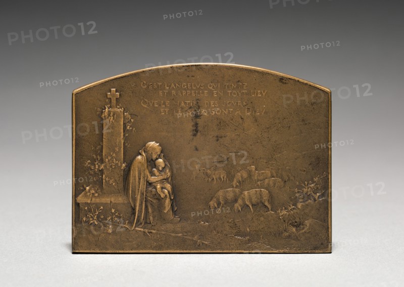 Medallion (reverse). Jules Dupré (French, 1811-1889). Bronze; overall: 5.1 x 7 cm (2 x 2 3/4 in.).