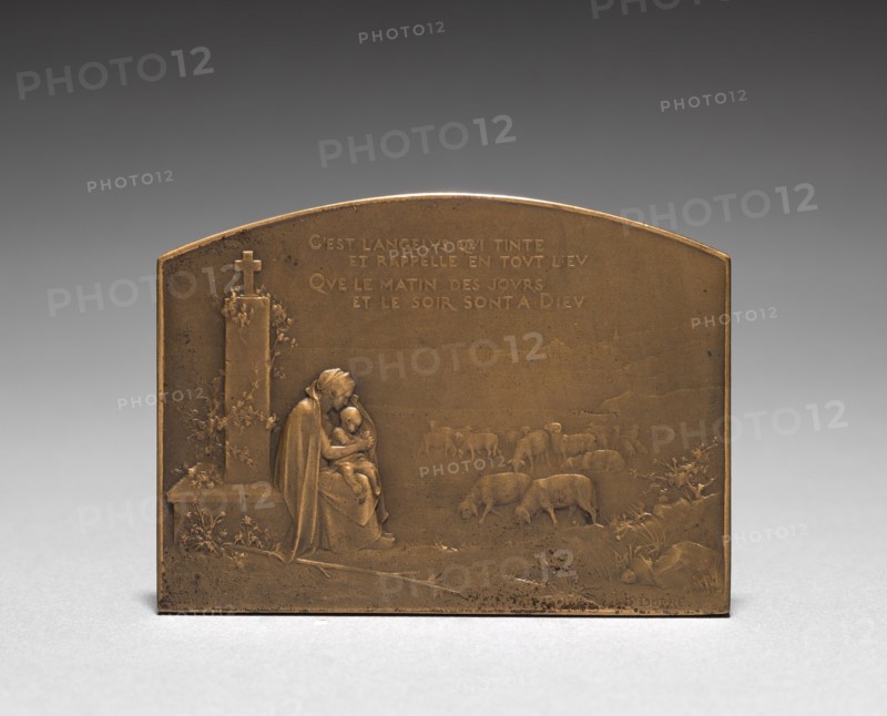 Medallion (reverse). Jules Dupré (French, 1811-1889). Bronze; overall: 5.1 x 7 cm (2 x 2 3/4 in.).