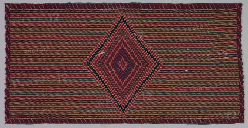 Sarape, c. 1820-1850. America, Native North American, Southwest, Mexico, Saltillo, Post-Contact, Classic Period. Tapestry weave: wool; overall: 258 x 130.8 cm (101 9/16 x 51 1/2 in.).