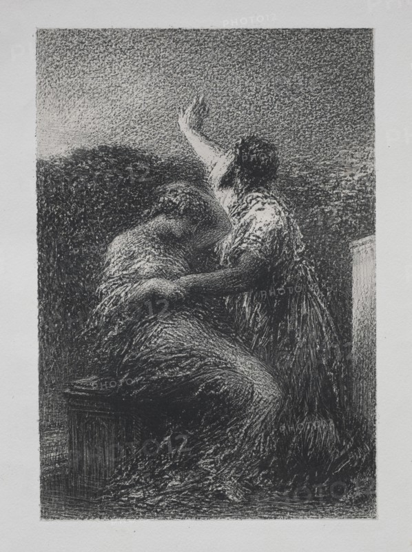 Le mage Baltajar et Fatime, 1891. Henri Fantin-Latour (French, 1836-1904). Lithograph