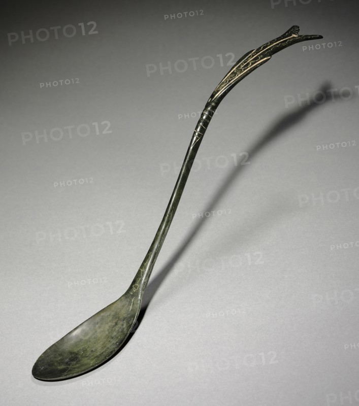 Spoon with Fish-Tail Design, 918-1392. Korea, Goryeo period (918-1392). Bronze; overall: 28.4 cm (11 3/16 in.).