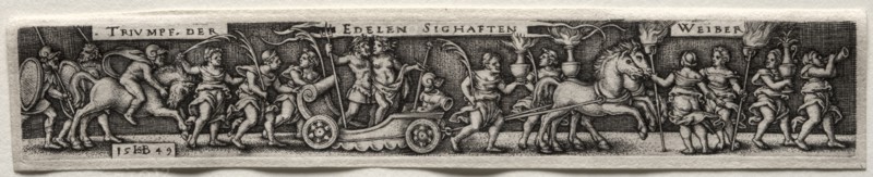 Triumph of the Women, 1549. Hans Sebald Beham (German, 1500-1550). Engraving