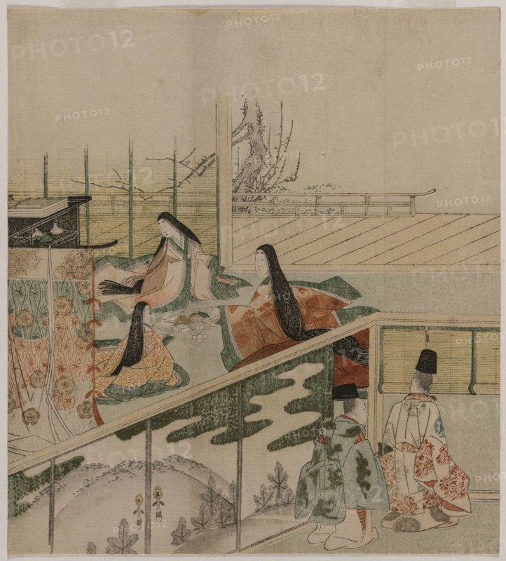 Court Ladies Making Dolls, 1790s. Attributed to Kubo Shunman (1757-1820). Color woodblock print;