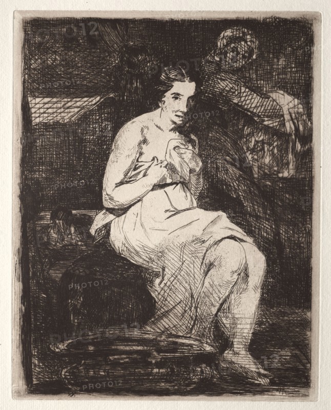 La Toilette. Edouard Manet (French, 1832-1883). Etching