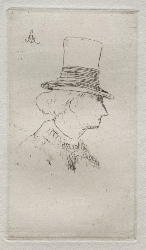 Baudelaire de profil. Edouard Manet (French, 1832-1883). Etching