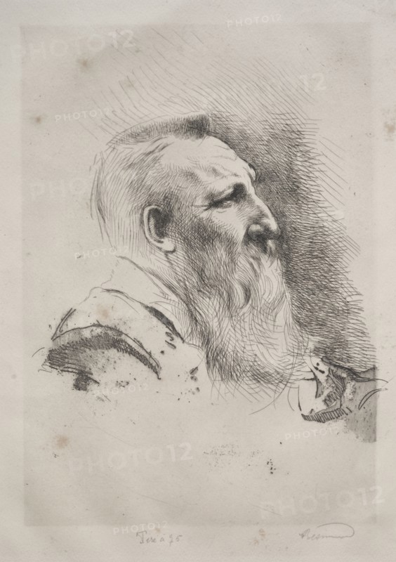 Auguste Rodin, 1900. Albert Besnard (French, 1849-1934). Etching and drypoint; sheet: 42.3 x 31.2 cm (16 5/8 x 12 5/16 in.); plate: 27.2 x 20.1 cm (10 11/16 x 7 15/16 in.).