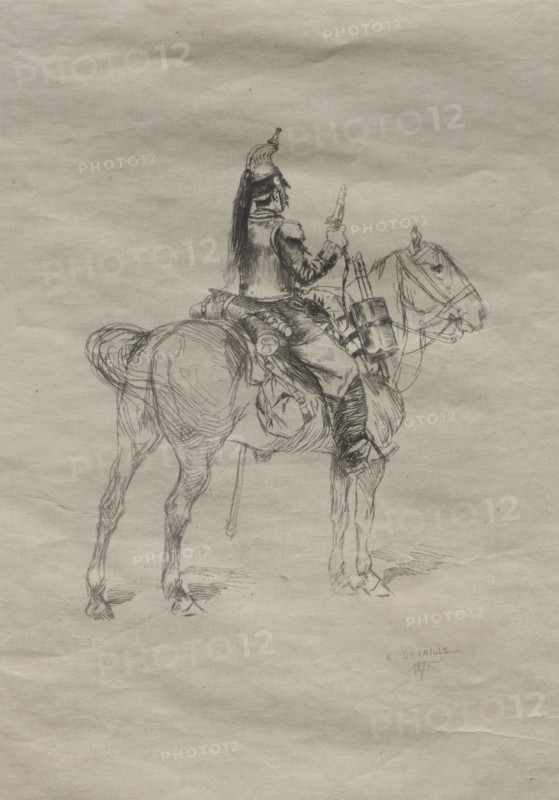 The Cavalryman, 1875. Édouard Detaille (French, 1848-1912). Etching