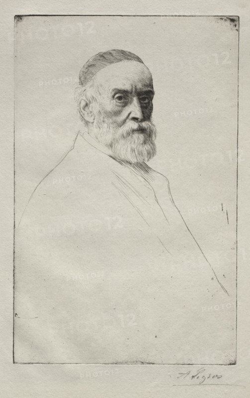 G. F. Watts. Alphonse Legros (French, 1837-1911). Drypoint