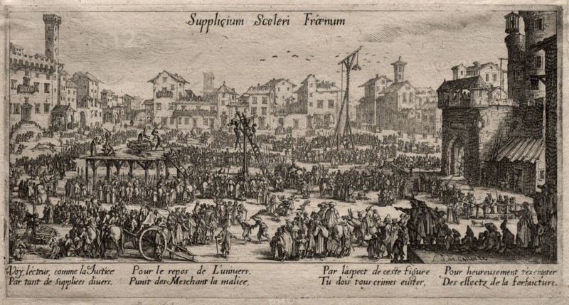 Execution of Criminals. Jacques Callot (French, 1592-1635). Etching