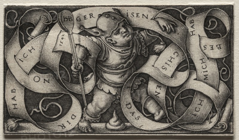 The Little Buffoon, 1542. Hans Sebald Beham (German, 1500-1550). Engraving