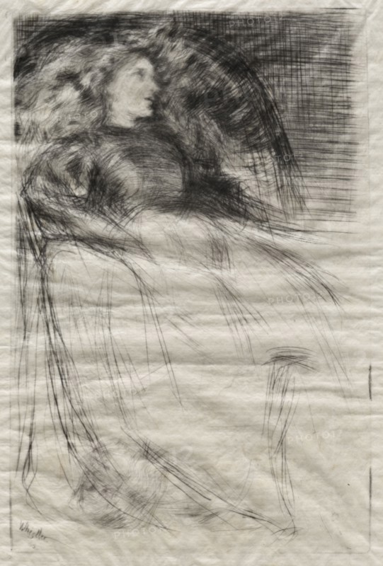 Weary, 1863. James McNeill Whistler (American, 1834-1903). Drypoint