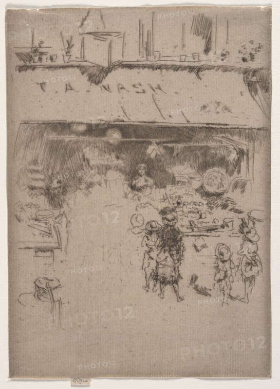 Nash's Fruit Shop. James McNeill Whistler (American, 1834-1903). Etching