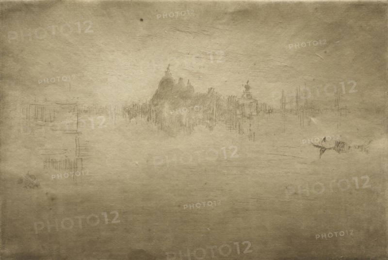 Nocturne, Salute. James McNeill Whistler (American, 1834-1903). Etching