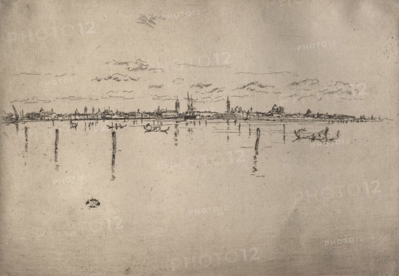 Little Venice, 1880. James McNeill Whistler (American, 1834-1903). Etching
