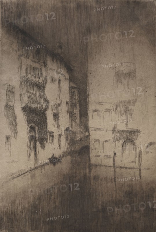 Nocturne:  Palaces. James McNeill Whistler (American, 1834-1903). Etching