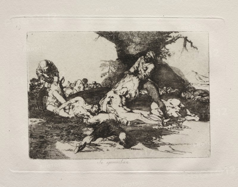 The Horrors of War:  They Make Use of Them. Francisco de Goya (Spanish, 1746-1828). Etching