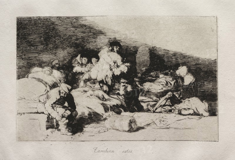 The Horrors of War:  These Too. Francisco de Goya (Spanish, 1746-1828). Etching