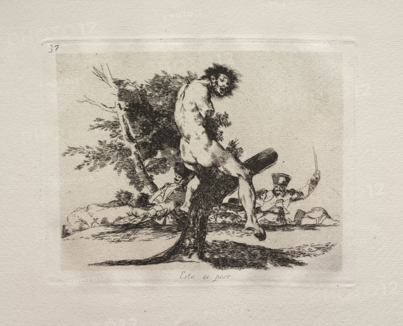 The Horrors of War:  This Is Worse. Francisco de Goya (Spanish, 1746-1828). Etching