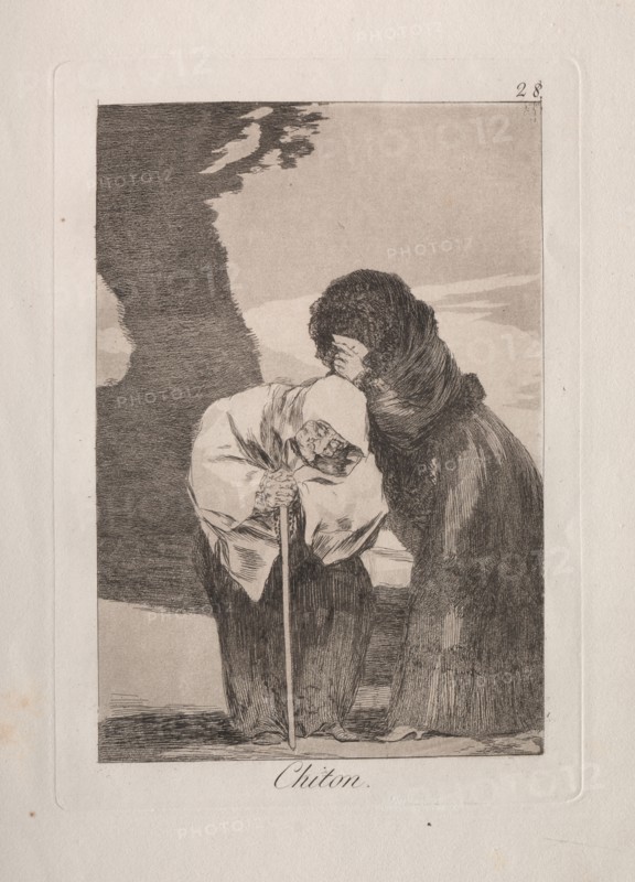 2027: Caprichos:  Hush!. Francisco de Goya (Spanish, 1746-1828). Etching and aquatint