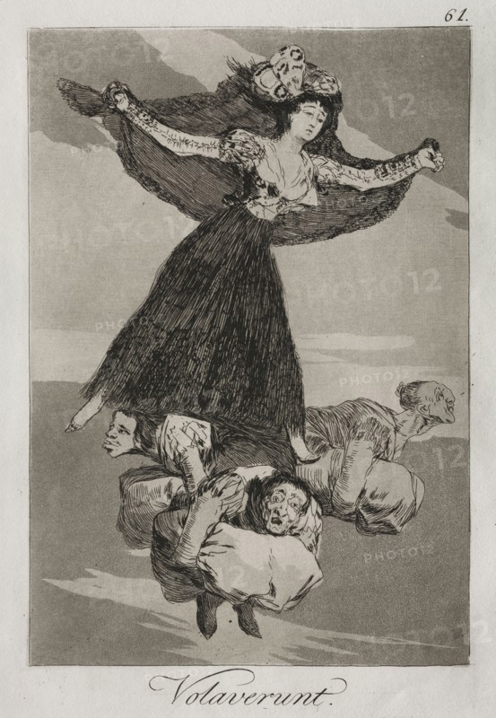 Caprichos:  They Have Flown. Francisco de Goya (Spanish, 1746-1828). Etching and aquatint