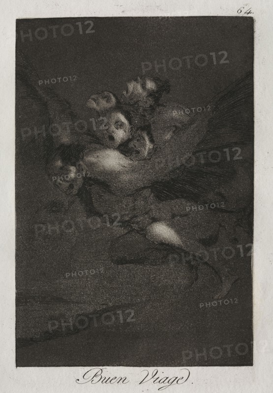 Caprichos:  Bon Voyage!. Francisco de Goya (Spanish, 1746-1828). Etching and aquatint