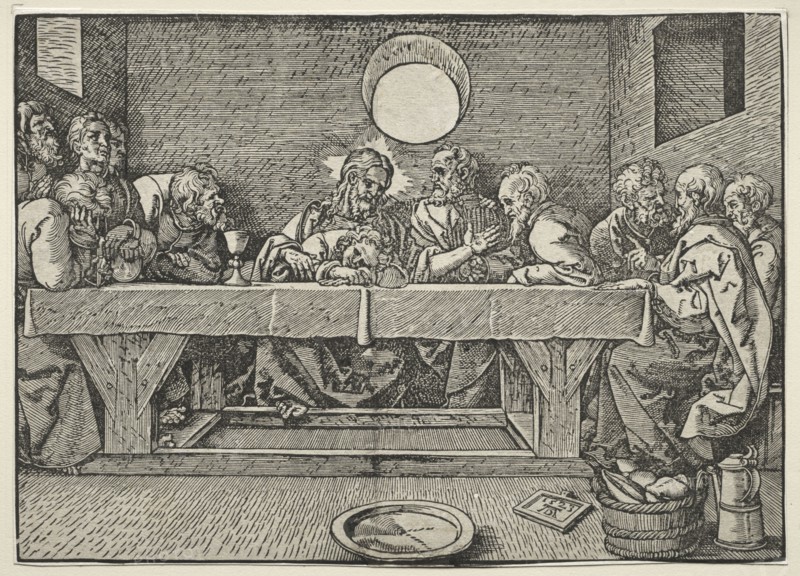 The Last Supper, 1523. Albrecht Dürer (German, 1471-1528). Woodcut