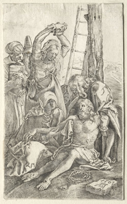 Descent from the Cross, 1501. Albrecht Dürer (German, 1471-1528). Engraving