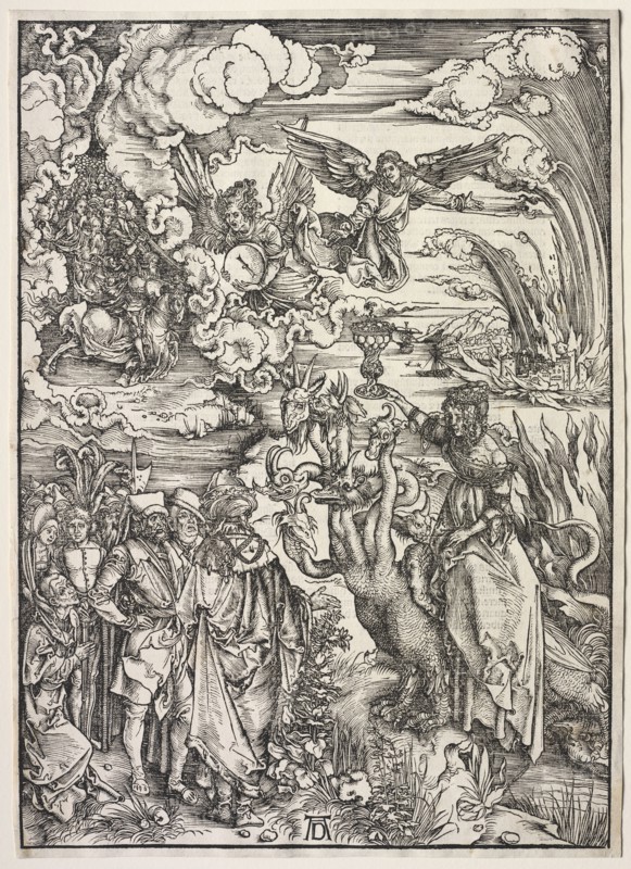 Revelation of St. John: The Woman of Babylon, 1511. Albrecht Dürer (German, 1471-1528). Woodcut