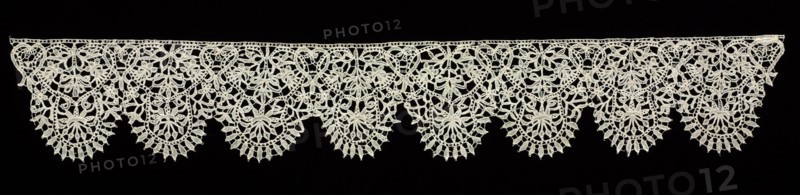 Needlepoint (Punto in aria) Lace Collar, early 17th century. Italy, early 17th century. Lace, needlepoint; average: 14.3 x 90.2 cm (5 5/8 x 35 1/2 in.)