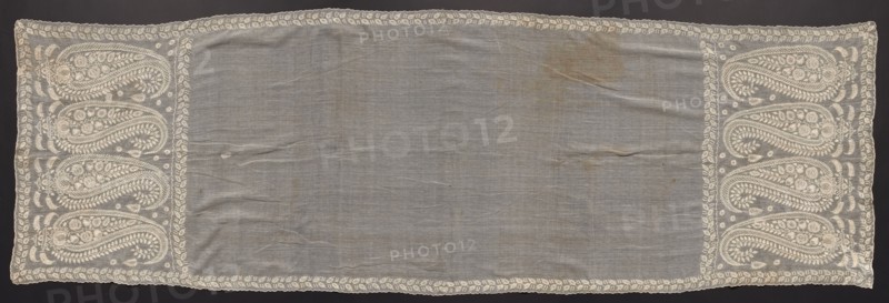 Embroidered Scarf, early 1800s. Madeira, early 19th century. Embroidery; average: 274.3 x 91.5 cm (108 x 36 in.).