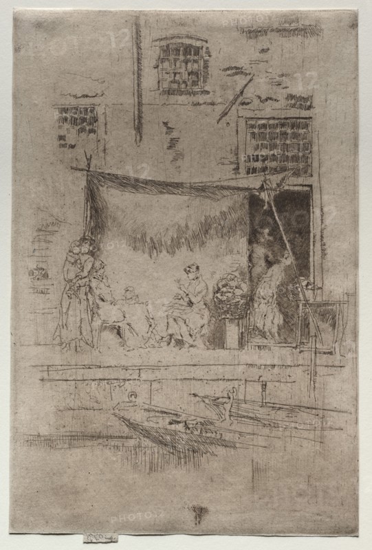 The Fruit Stall. James McNeill Whistler (American, 1834-1903). Etching