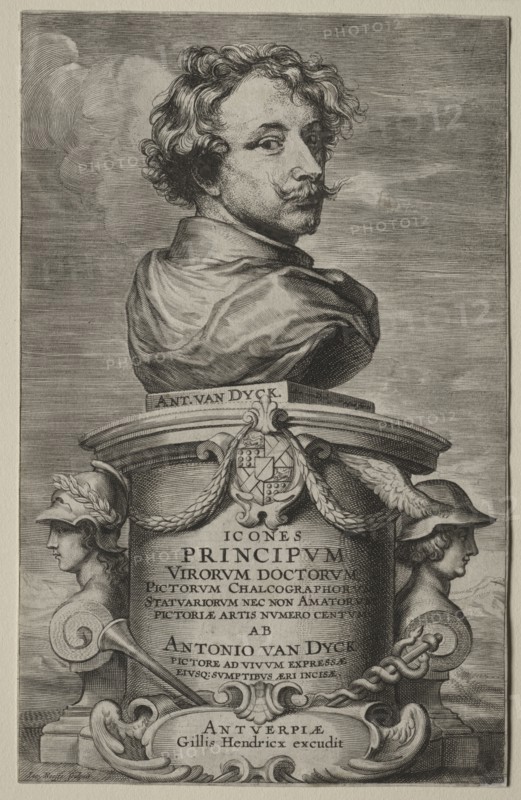 Self-Portrait. Anthony van Dyck (Flemish, 1599-1641). Etching and engraving
