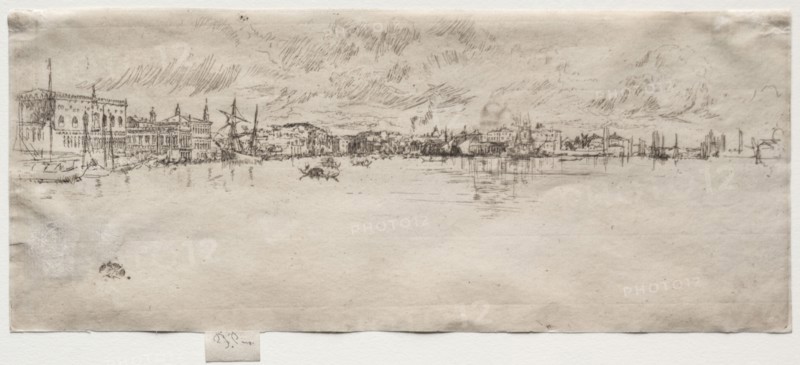 Long Venice. James McNeill Whistler (American, 1834-1903). Etching