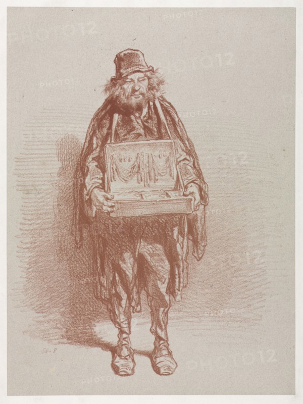 Mercier Ambulant. Paul Gavarni (French, 1804-1866). Lithograph