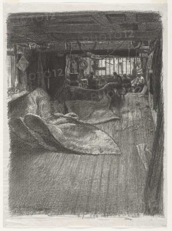 The Sailmaker's Loft, 1911. Thomas Robert Way (British, 1861-1913). Lithograph