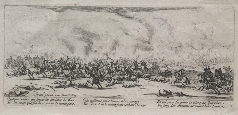 The Large Miseries of War:  The Battle, 1633. Jacques Callot (French, 1592-1635). Etching