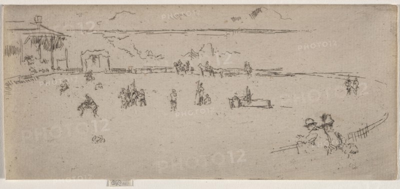 The Bucking Horse. James McNeill Whistler (American, 1834-1903). Etching