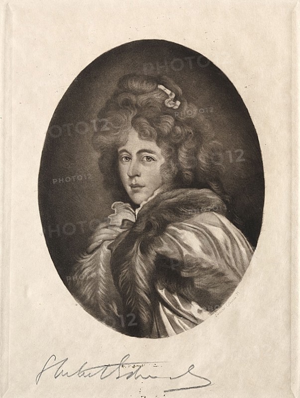 Miss Farren, Countess of Derby, 19th-20th century. Samuel Arlent-Edwards (American, 1862-1938). Mezzotint