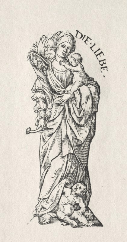 The Seven Virtues:  Love. Hans Burgkmair (German, 1473-1531). Woodcut