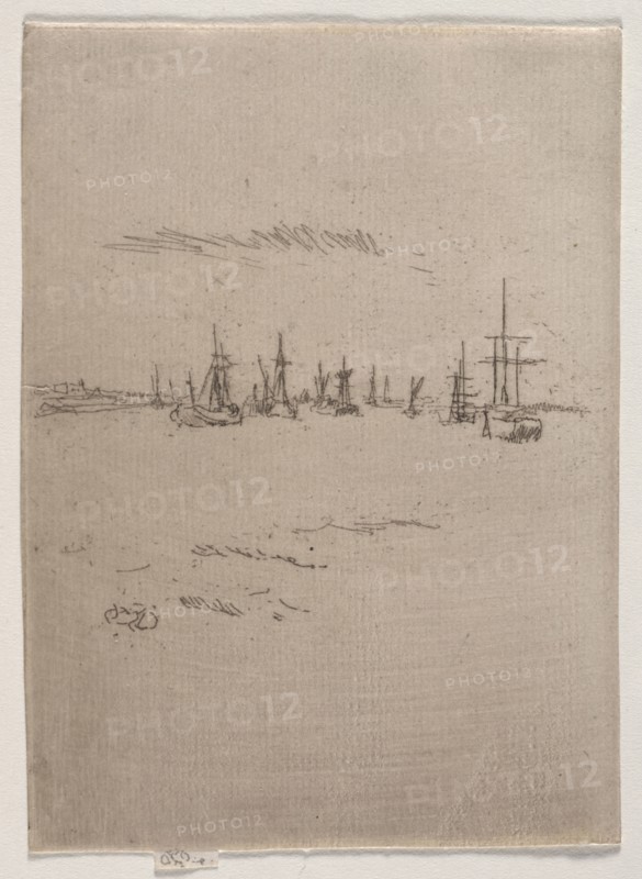 Return to Tilbury. James McNeill Whistler (American, 1834-1903). Etching