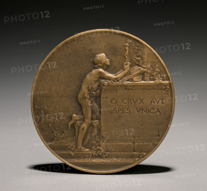 Medal (reverse), 1800s. Jules Dupré (French, 1811-1889). Bronze; diameter: 7.4 cm (2 15/16 in.).