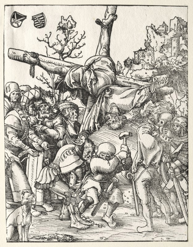 Martyrdom of St. Peter. Lucas Cranach (German, 1472-1553). Woodcut